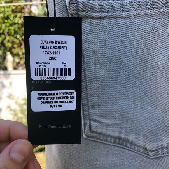 Citizens of Humanity Olivia Crop Jeans in Zinc 29 - Picture 5 of 6